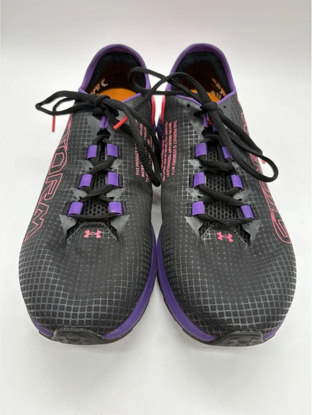 Under Armour Machina Storm Shoes Size 9 Mens Running Waterproof Sample Purple